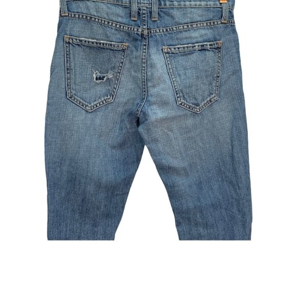 Current/elliott Unrolled Fling Boyfriend Jeans Size 23 Light Denim - Picture 6 of 13